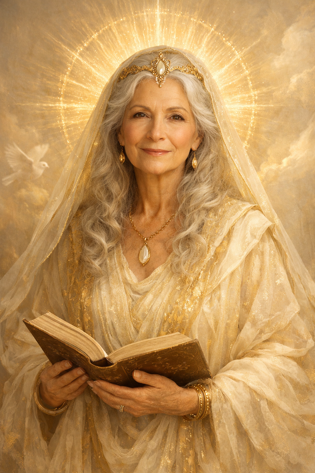 The Divine Feminine as reflected in the myth of Sophia. Aged, wise, and Divine. 
